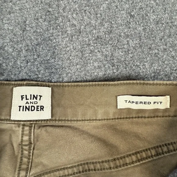 Flint and Tinder Pants Mens 30x30 (Fits 30x29) Brown Tapered Fit Huckberry - Picture 5 of 14